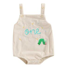 Hungry Caterpillar Romper Outfit Smash First Birthday Bodysuit clothes Jumpsuit